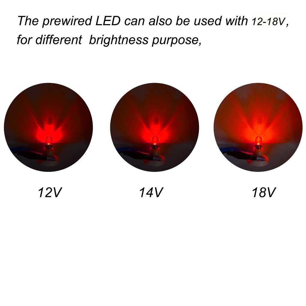 New Styles！Red & Green 12-18V Screw Base LED Bulb for American Flyer Accessories