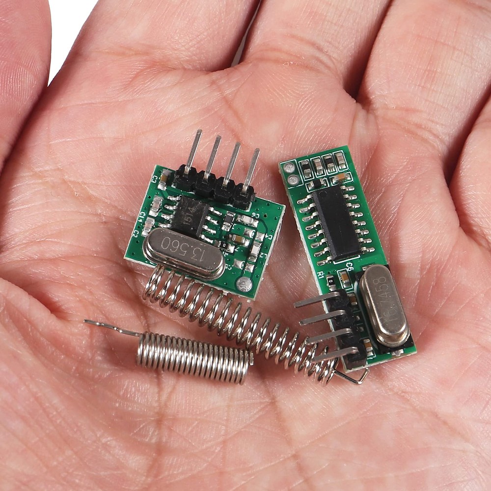 5PCS 433MHz Wireless RF Transmitter Receiver DIY Kit Antenna Arduino Module