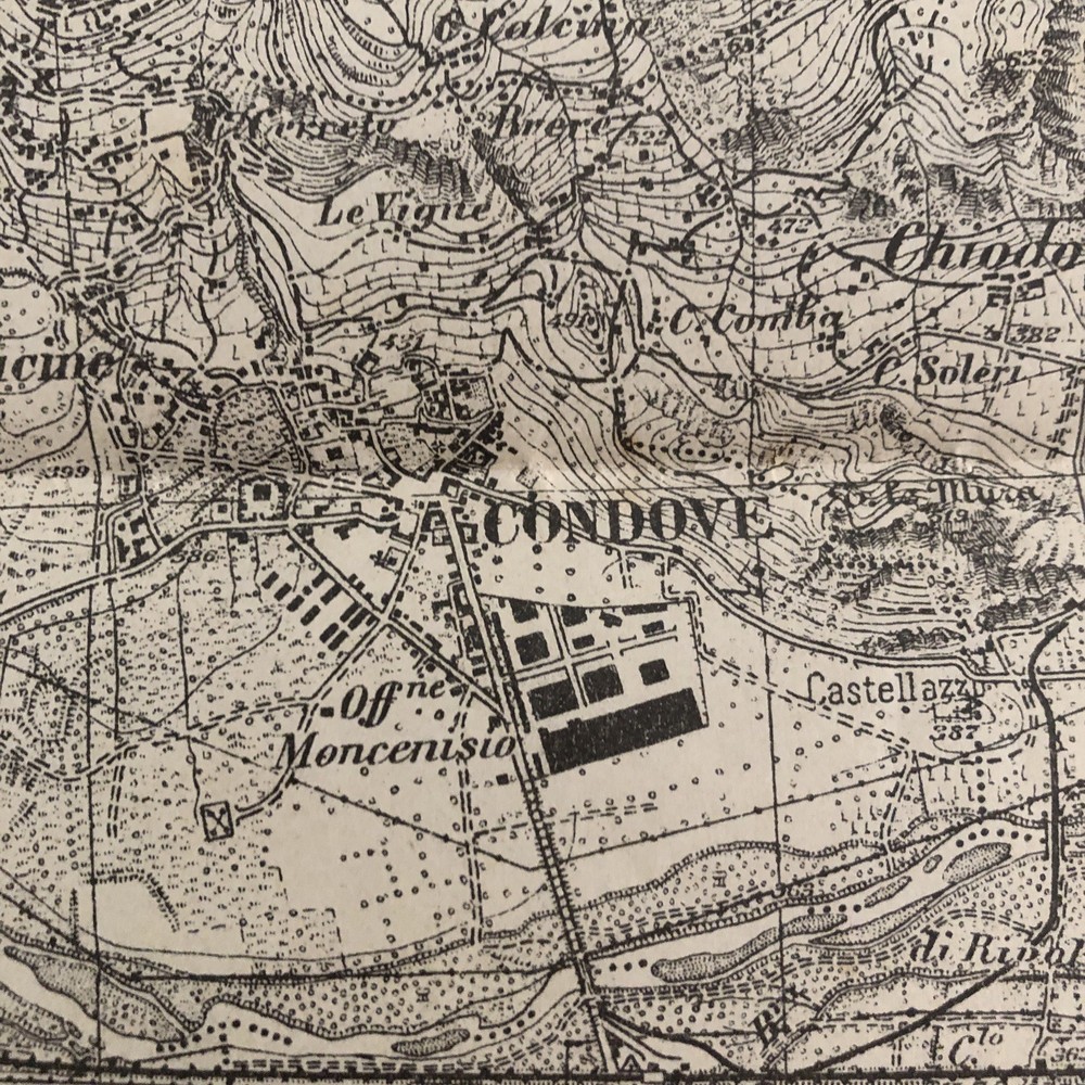 CONDOVE Turin Military Map