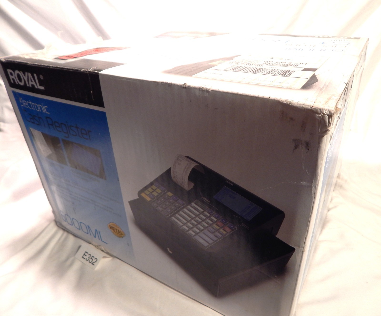 New! Royal 6000ML Black Electronic Cash Register, Thermal Printer, LCD Display