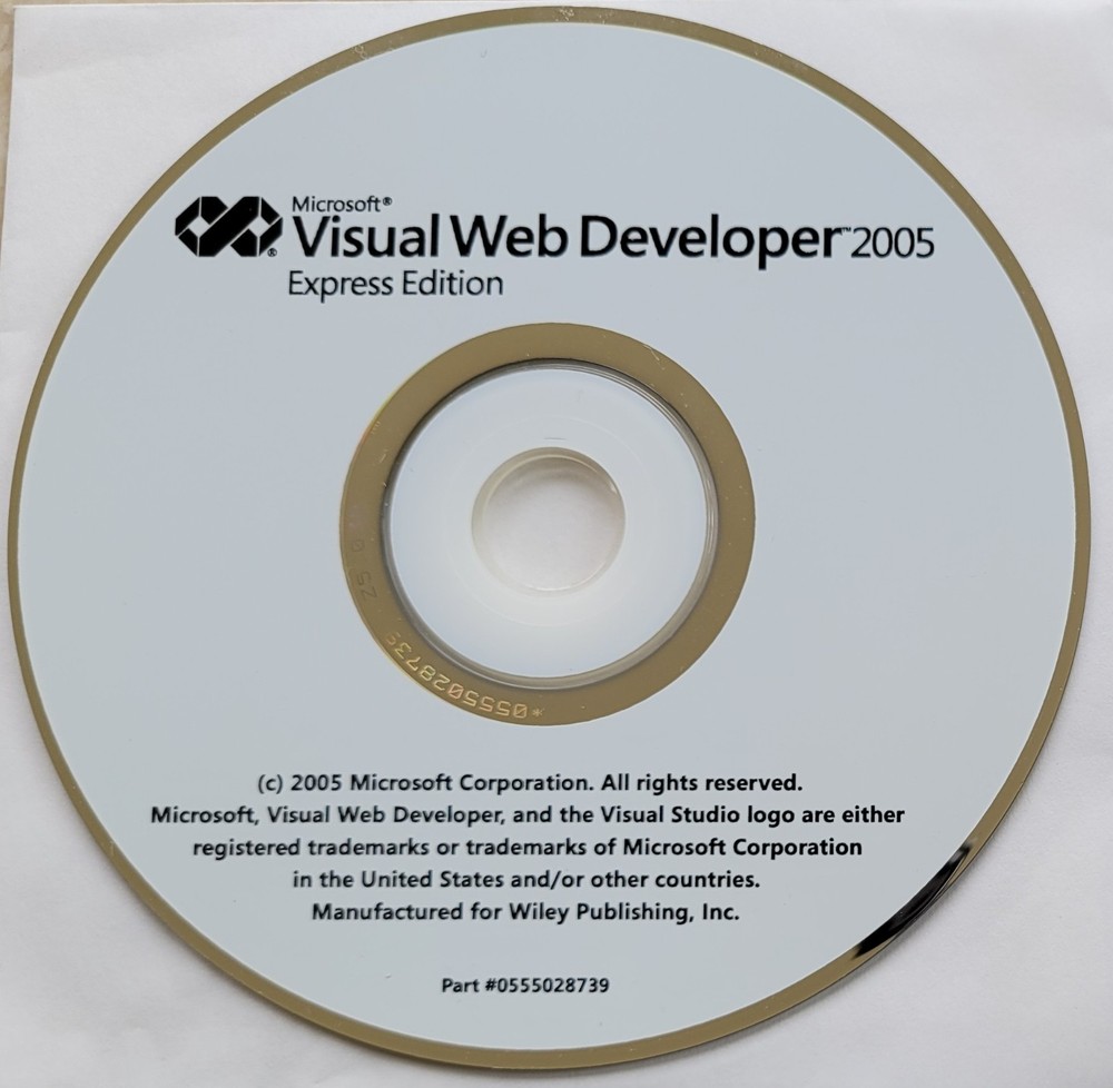 Vintage - Microsoft Visual Web Developer 2005 Express Edition