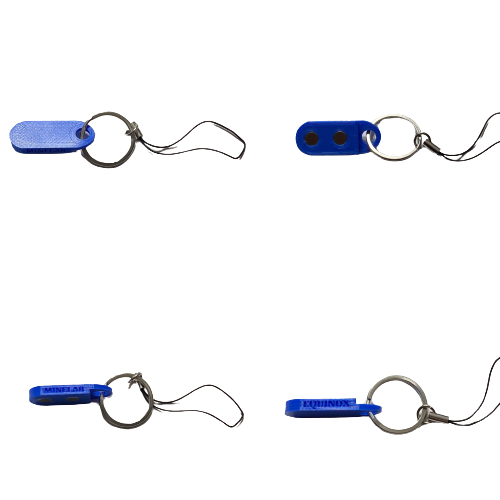 Minelab Equinox 800 charging port magnetic cover with lanyard.