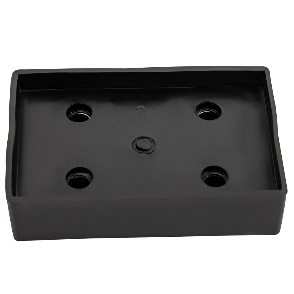 4Pcs Lift Pad Rubber Mat Rubber 4-Hole Arm Lifter Rubber Pad Black Rectangular