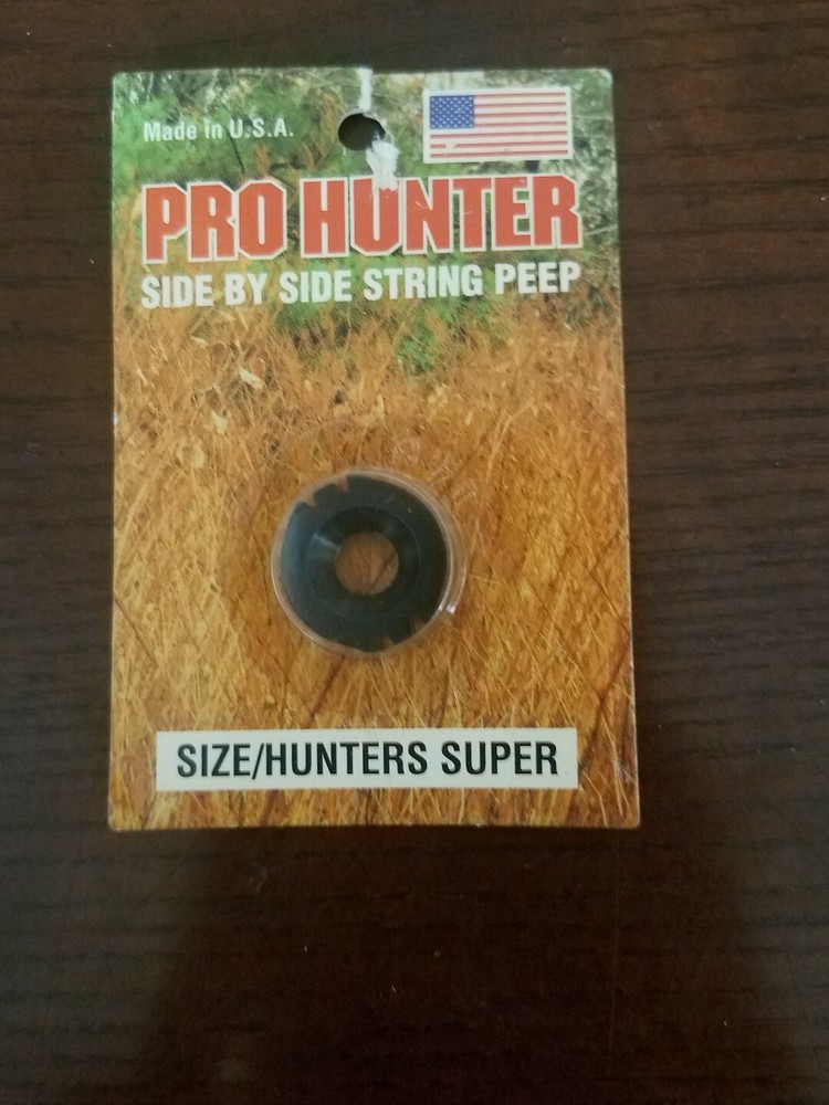 GWS Pro Hunter Side by Side String Peep Super Black 2325