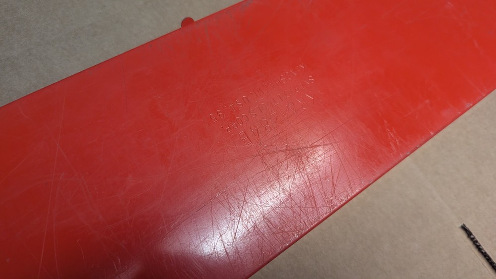 Snap-On Vintage Red Metal Socket Box - Model KRA-284B - Empty Tool Box Only
