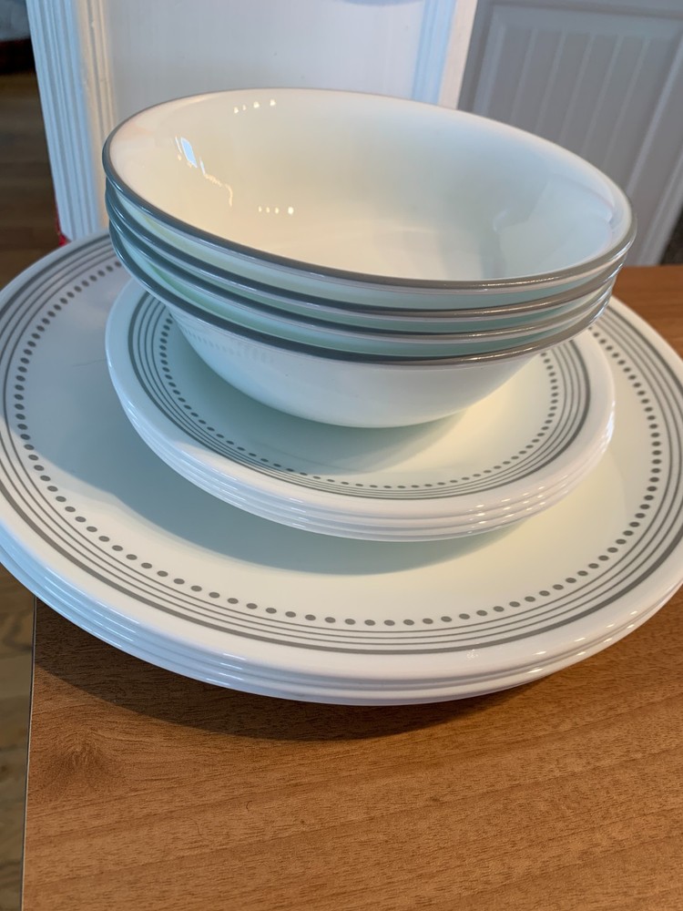 Corelle Mystic Grey Dinnerware Set - 12 pieces