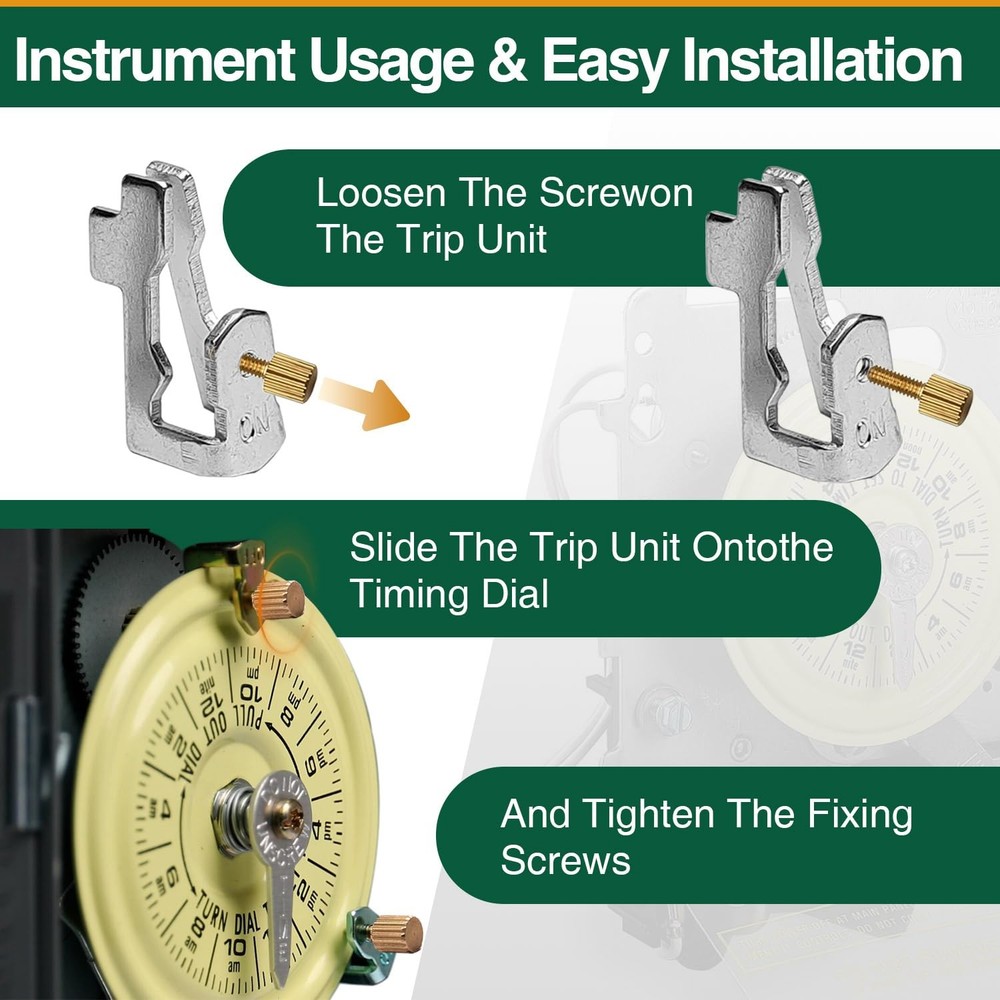 4 Pcs Pool Timer On Off Clips, Compatible with 156T1978A Intermatic Pool Timer T