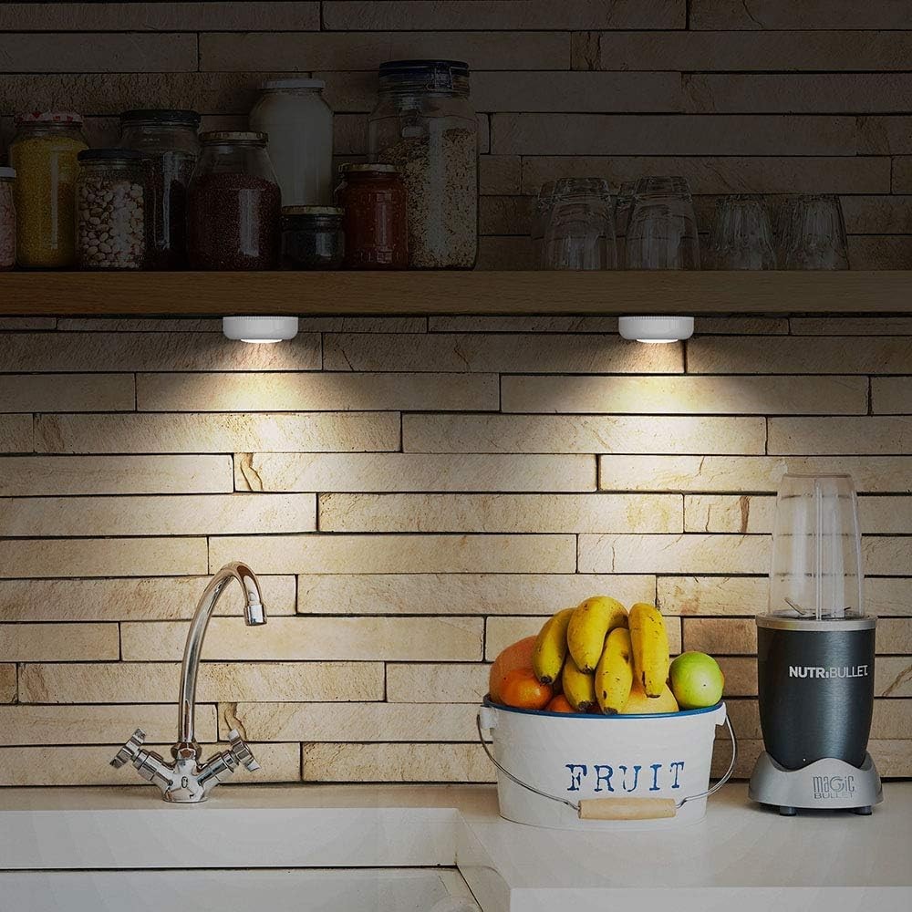 Tap Light Push Lights 6 Pack Portable Bright LED Puck Light Touch Light Night