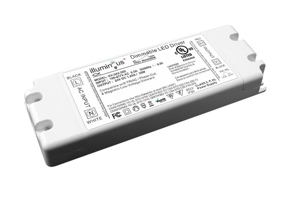 24V 30W Dimmable CV DC LED Driver UL approved