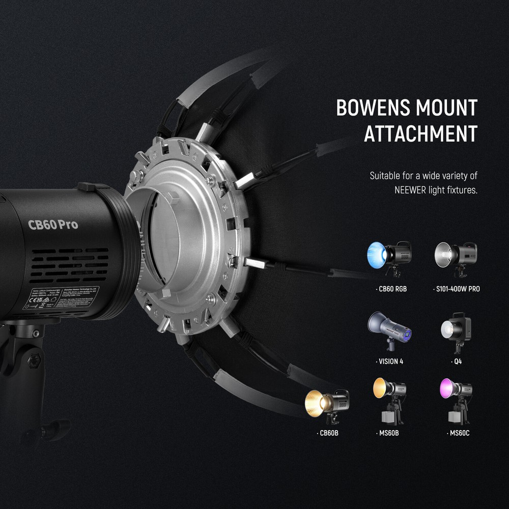 NEEWER 17.7''Octagonal Softbox Bowens Mount for Godox Aputure Video Studio Light