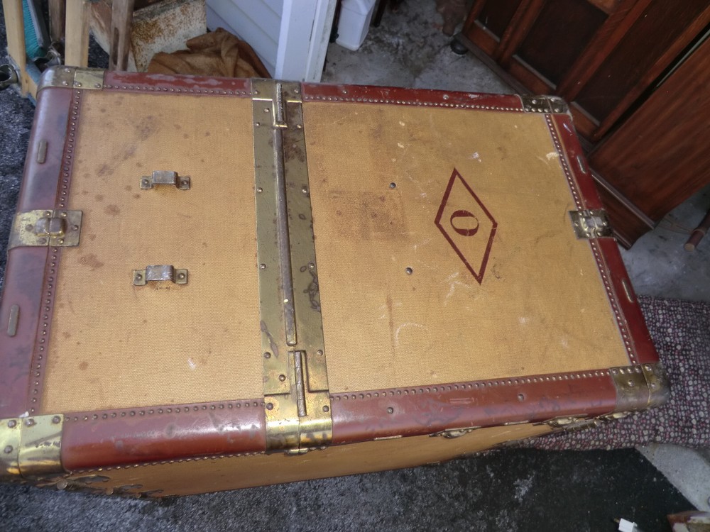 Antique Hartman Turntable Steamer Trunk