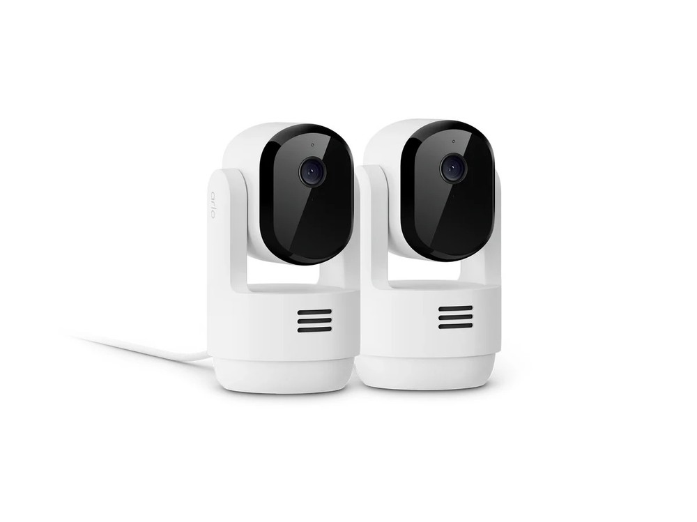 Arlo 2 Pack Pan Tilt Indoor Security Camera 2k