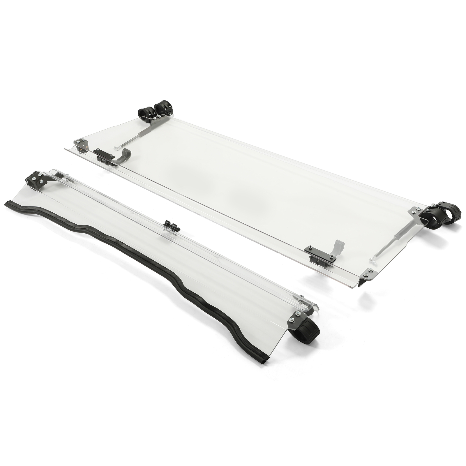 Scratch Resistant Flip Windshield For 2016+Kawasaki Mule Pro FXT / DXT / DX / FX