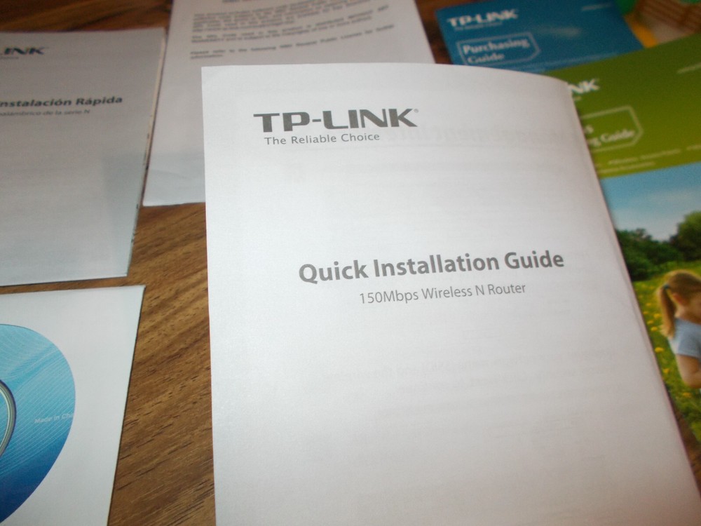 TP - LINK RESOURCE CD - #CD060A12 FOR WIRELESS N ROUTER ONLY + QUICK INST. GUIDE