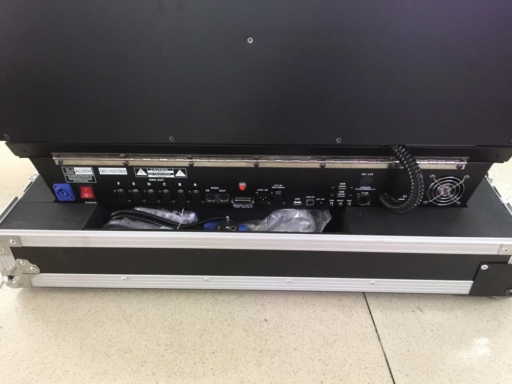 folding display T2 DMX controller RGB led motorized fader light console +case