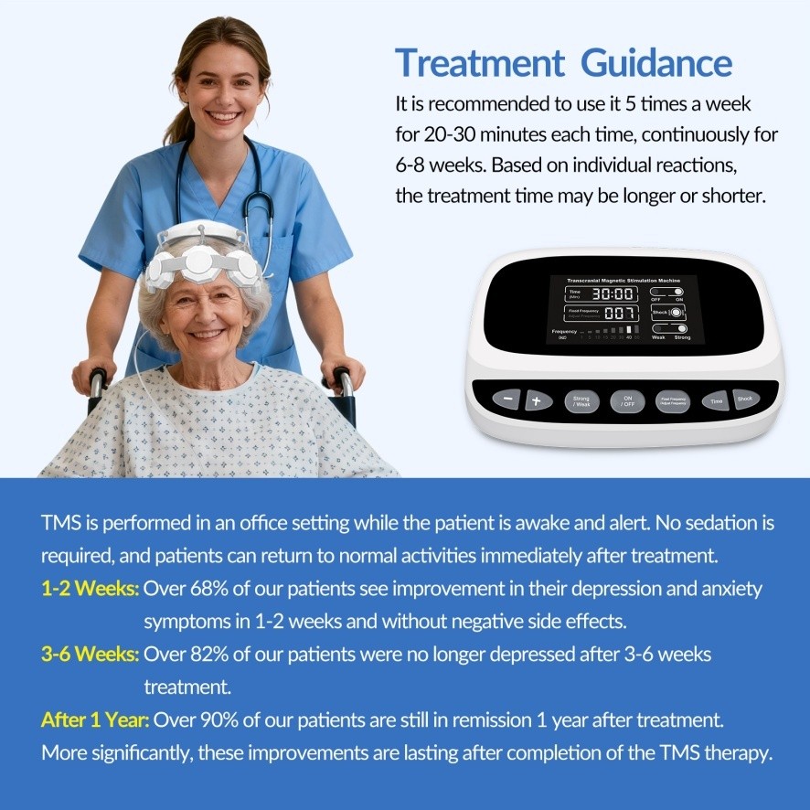 Multi-Application rTMS Device For Stroke Depression Home Use High-Quality