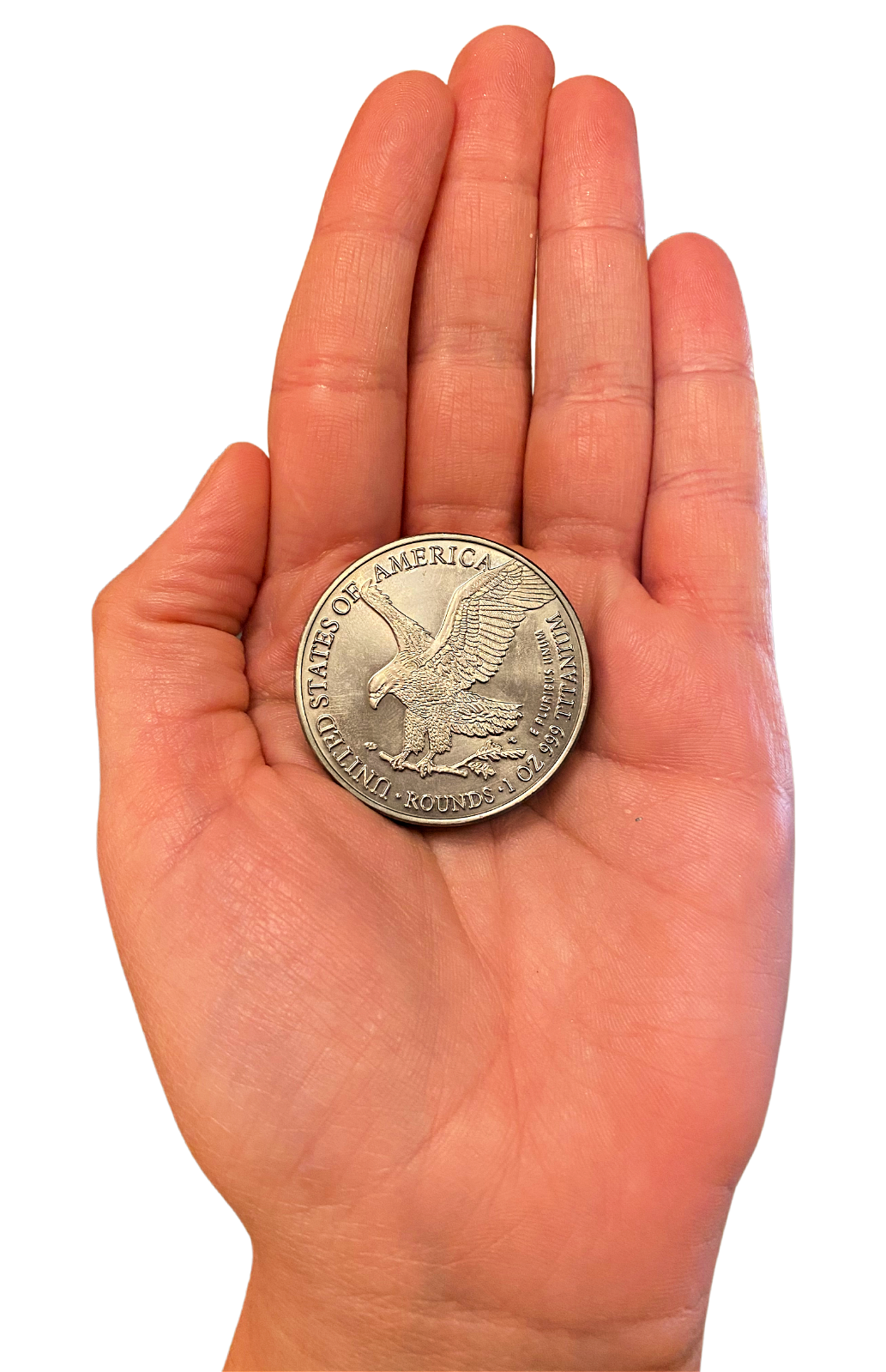 TWO 1 TROY OUNCE/OZ .999 Pure TITANIUM Metal Walking Liberty/Eagle Rounds/coins