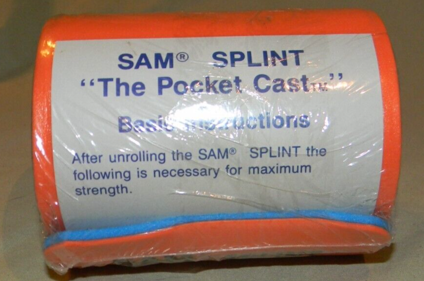 SAM® Splint 4" x 36" Flat Fold Orange/Blue Sprain Immobilization First Aid