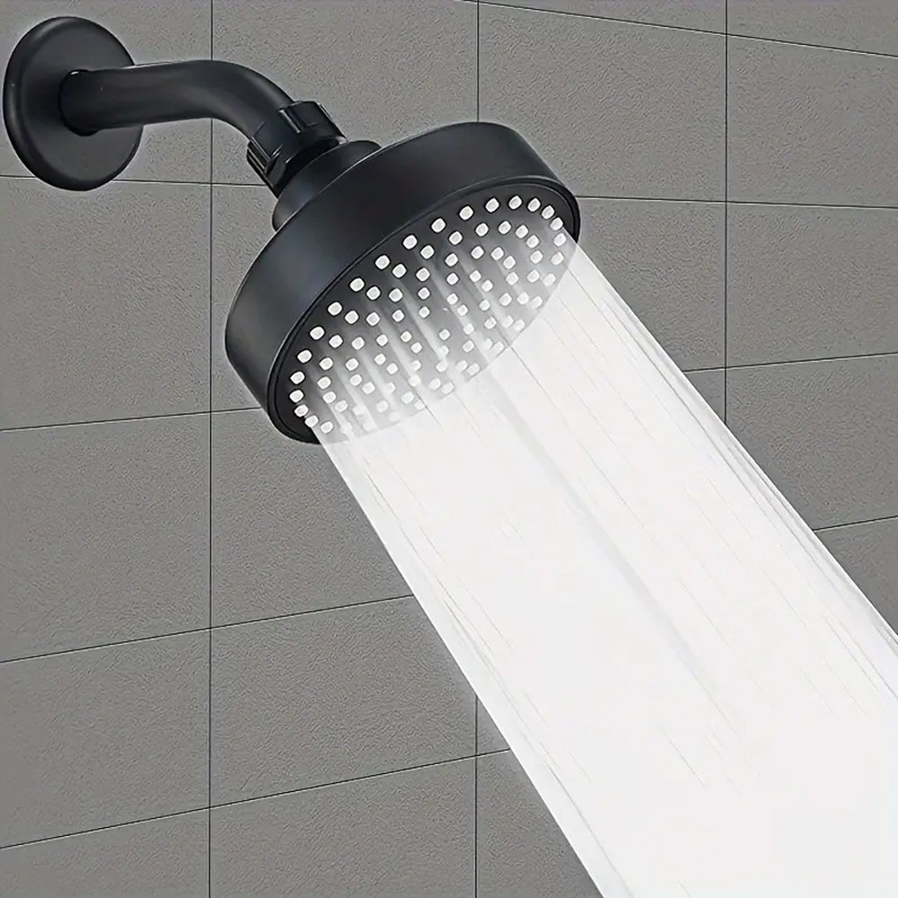 Perfectly Engineered Adjustable Rainfall Shower Heads in Black or Silver
