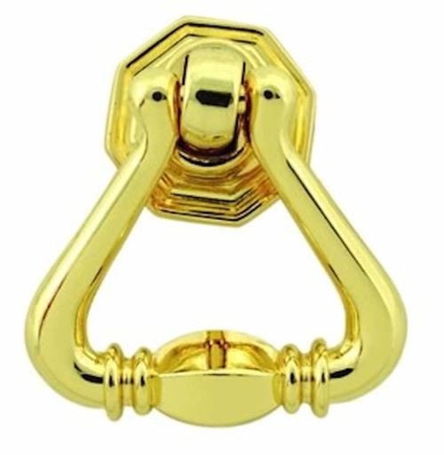 1-3/16" Traditional Drop Pull Polished Brass