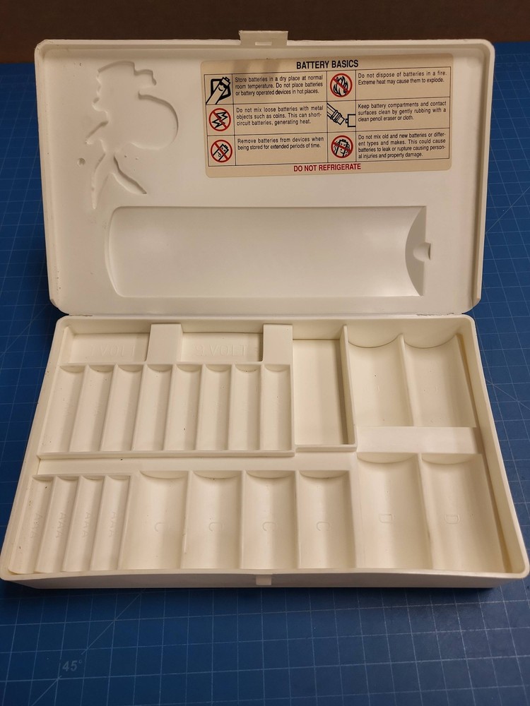 Energizer Battery Organizer Storage Case Holder Box Container AA AAA C D 9V