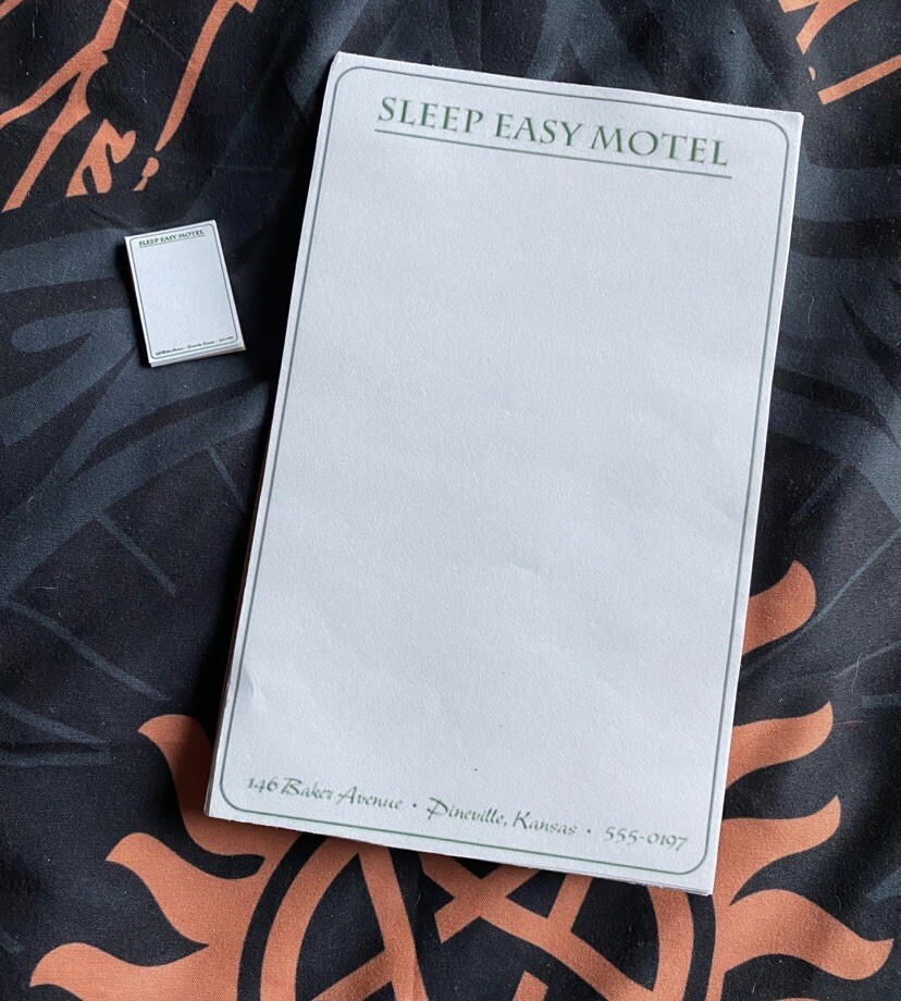 Supernatural Sleep Easy Motel Notepad