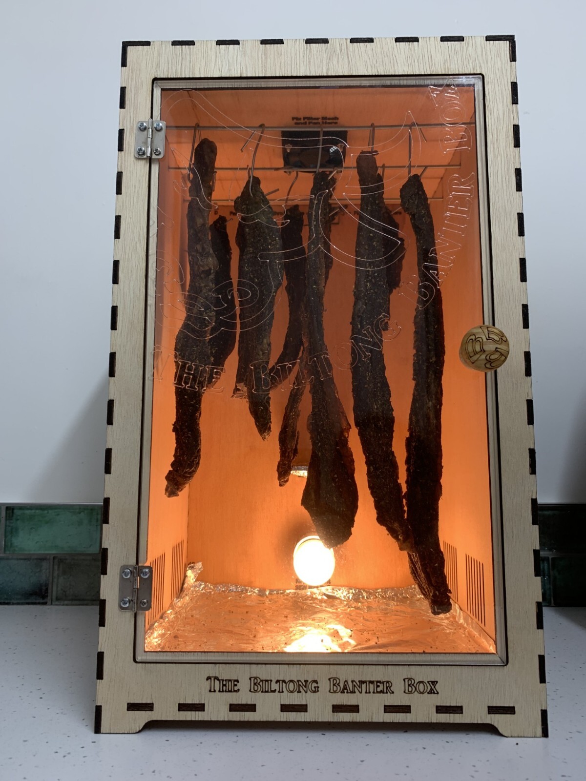 Biltong Box, Fan & Lamp Edition, Family Biltong / Droewors Maker,  Dehydrator