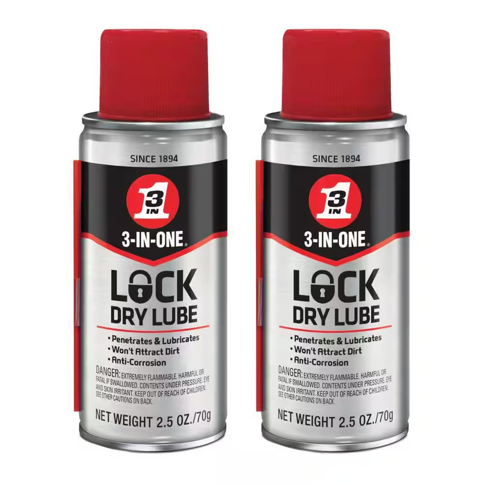 3-IN-ONE Lock Lube 2.5 oz.  (2-Pack)
