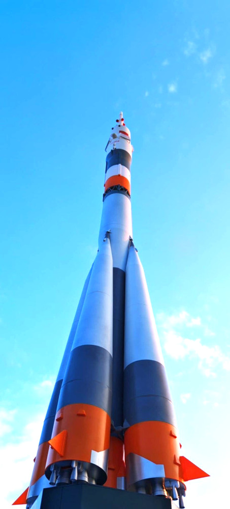 Soyuz 2.1a MS-23 Russian Model Spacecraft