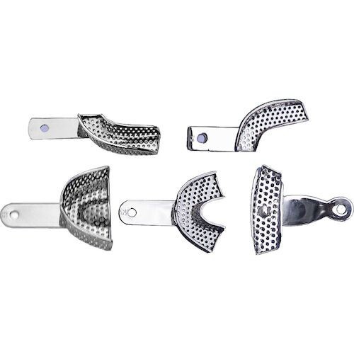 Stainless Steel Partial Impression Trays Solid, Upper Right/Lower Left, #31