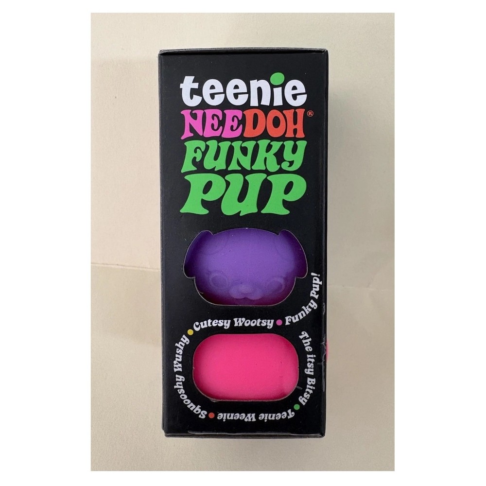 Schylling Nee Doh Funky Pup Squeeze Ball Squeezable Multicolor