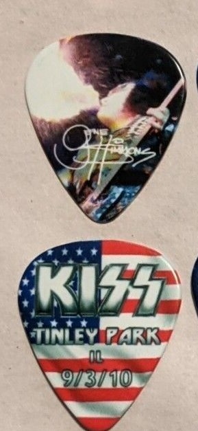 KISS 9-3-2010 TINLEY PARK IL  Hottest Show On Earth Guitar Pick CITY PARK