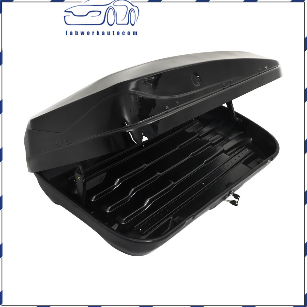 Car Roof top Cargo Box Carrier Roof Mount Luggage Storage With 2 Locks 14 ft³
