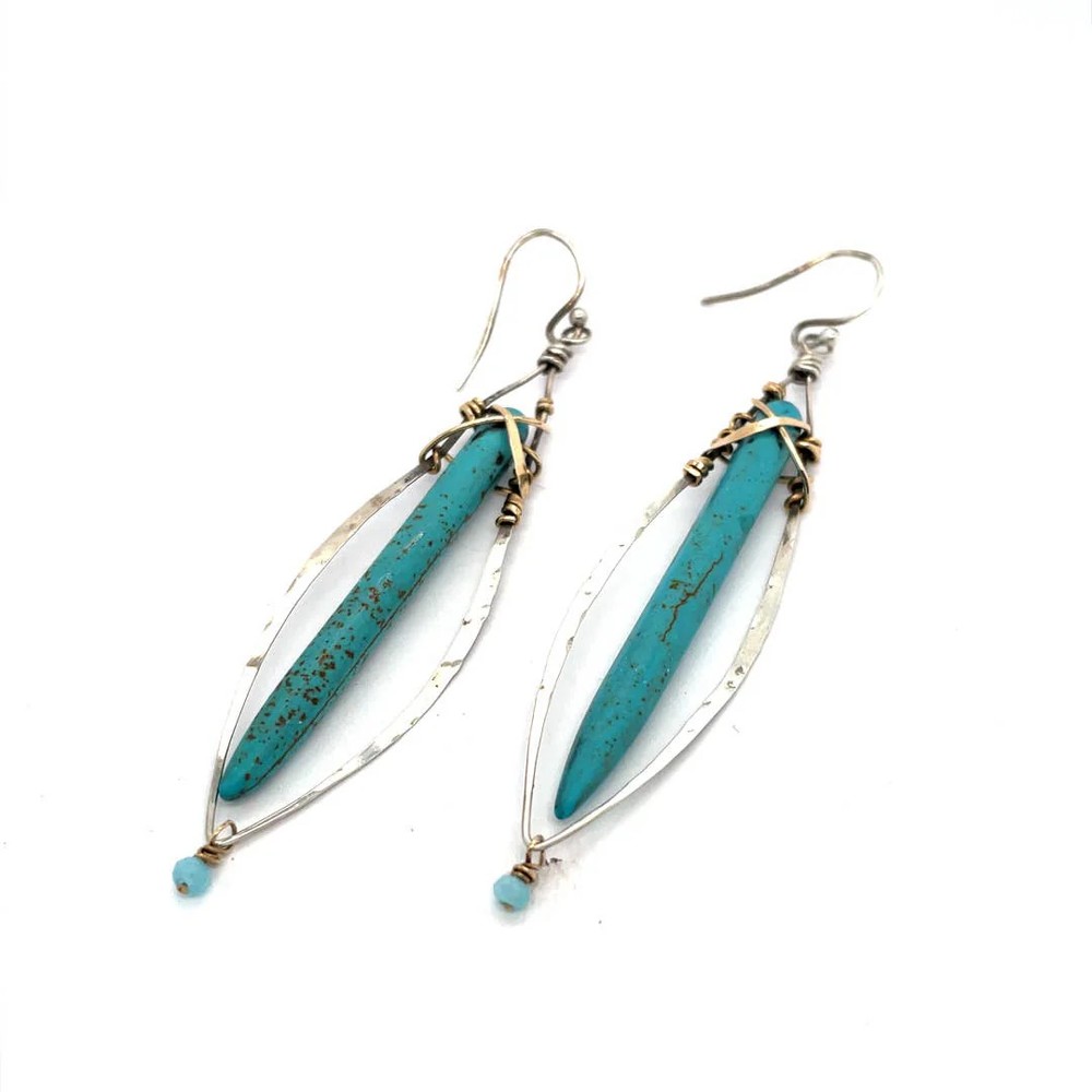 Turquoise Stalactite Earrings