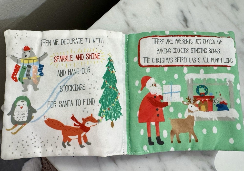 Crinkle Christmas Soft Baby Book