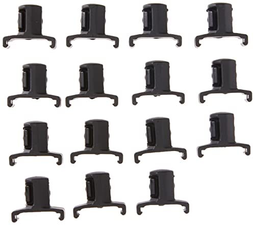 Ernst 8442 1/2 Dura-Pro Twist Lock Socket Clips - 17 pack - Black