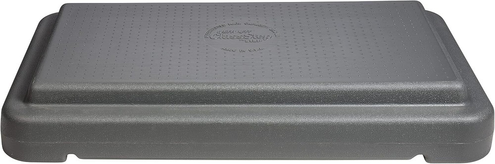 The Step (Made in USA) 4 Inch Stackable Aerobic Exercise Platform, Grey Non-Slip