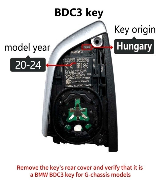 Handheld Key Data Reader & Writer Tool Compatible with BMW BDC3 Systems