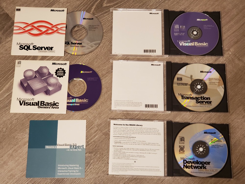 Microsoft Visual Basic Enterprise Edition 5.0 Upgrade Box Set with KEYS