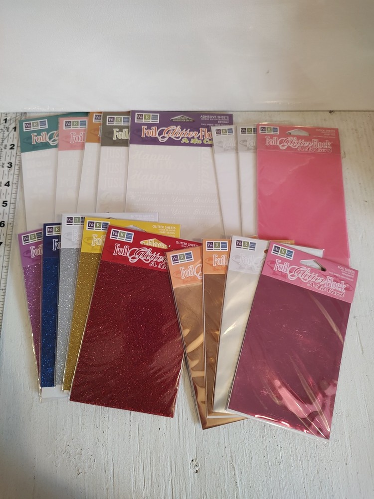 We R Memory Keepers Foil Glitter Flock A La Card Bundle