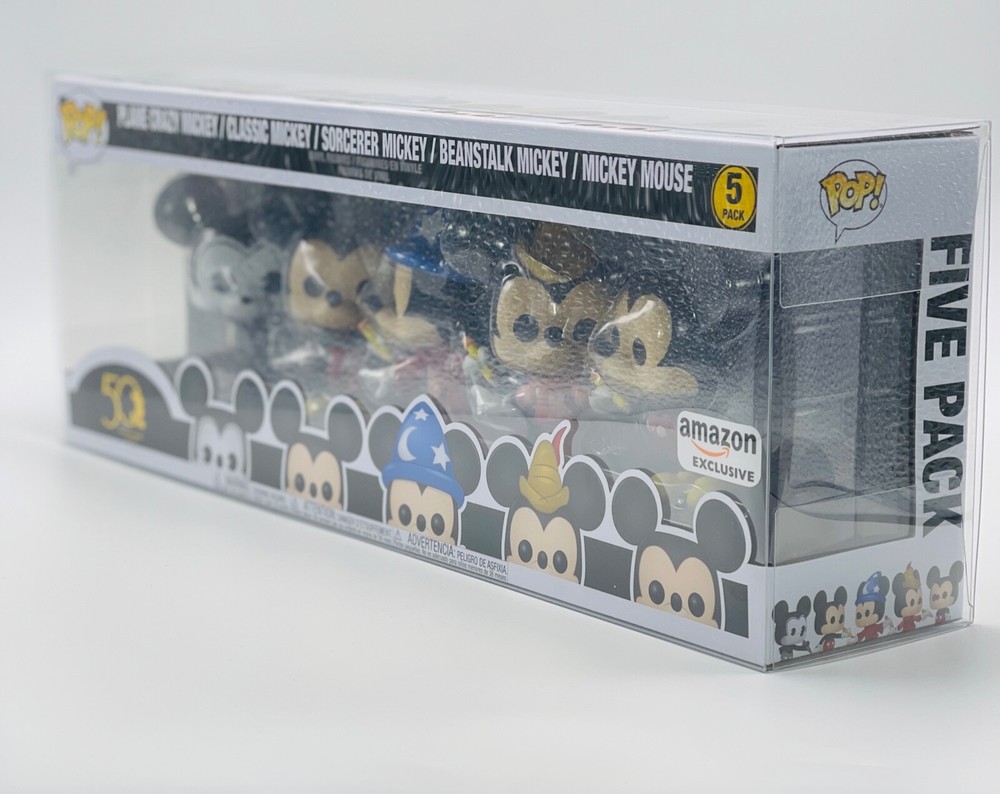 Plastic POP Protector .50mm Fits 5-Pack Funko POP Pearl Jam McDonalds Mickey Cap