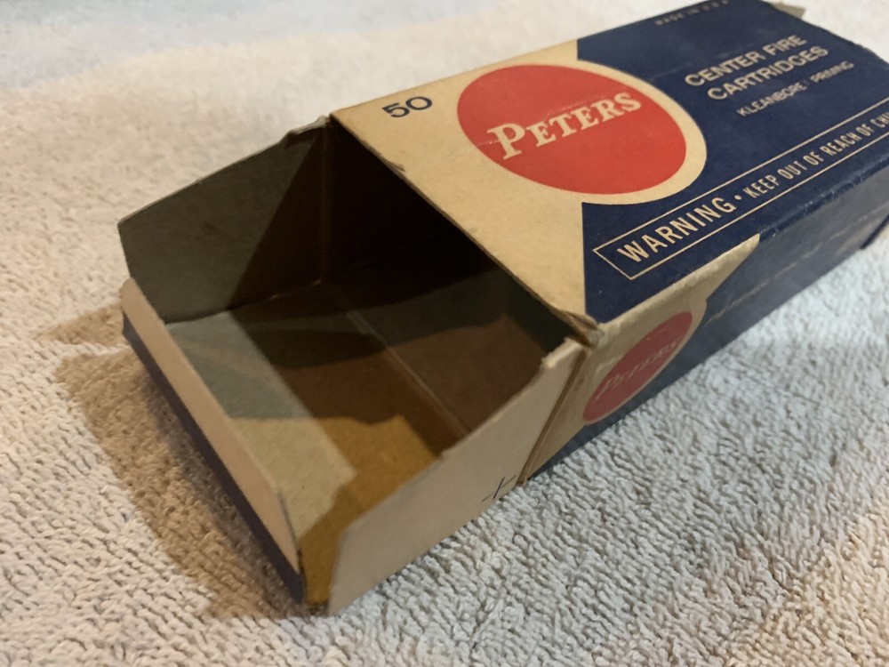 Vintage Peters Shell Box 357 Magnum Empty