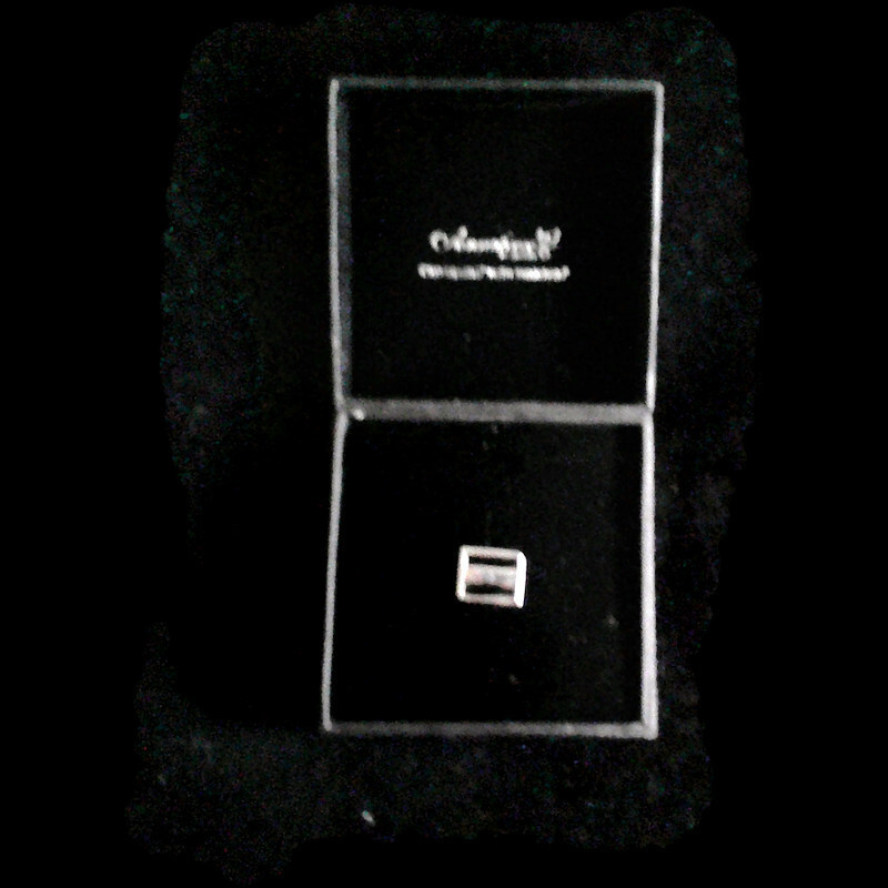 Black & Silver Simple Black Tie Pin Annaleece by DeVries