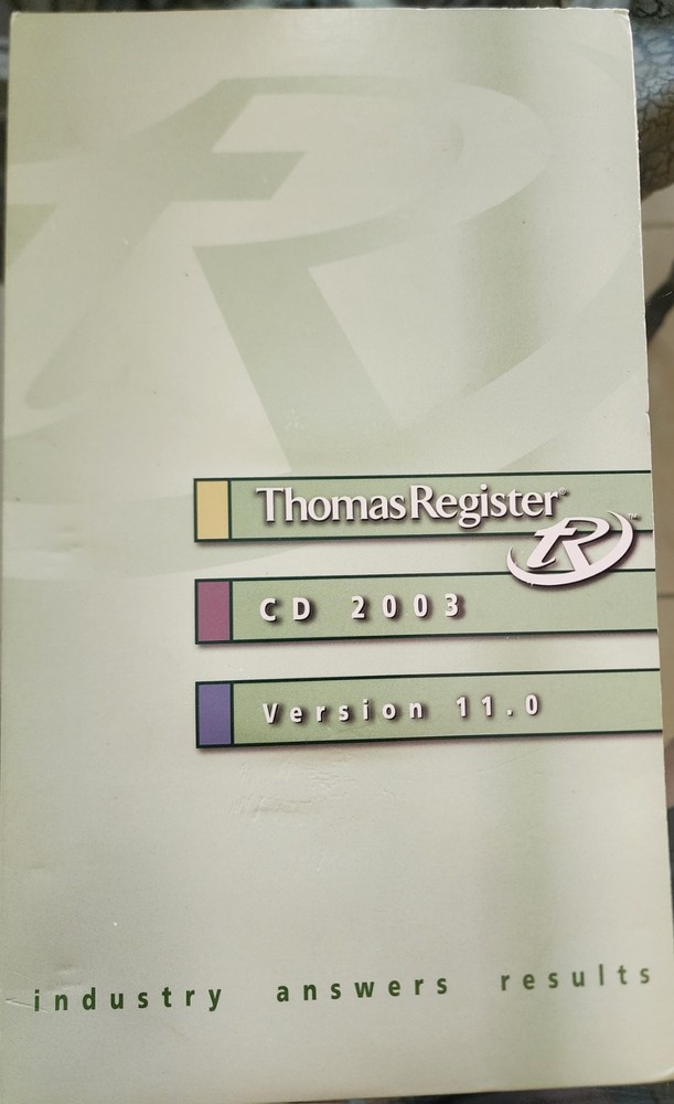 Thomas Register 2003