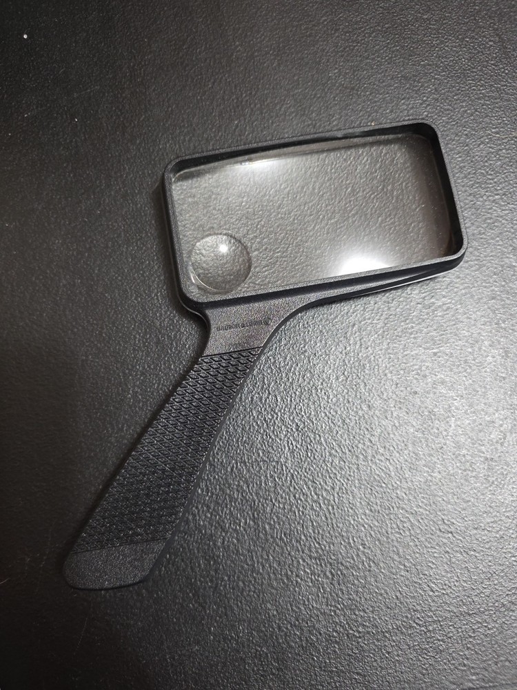 Vintage Rectangular Bausch & Lomb Magnifying Glass With Bifocal MINT