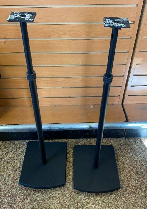 STUDIOTECH G5-B Adjustable Satellite Speaker Stands, Black, One Pair
