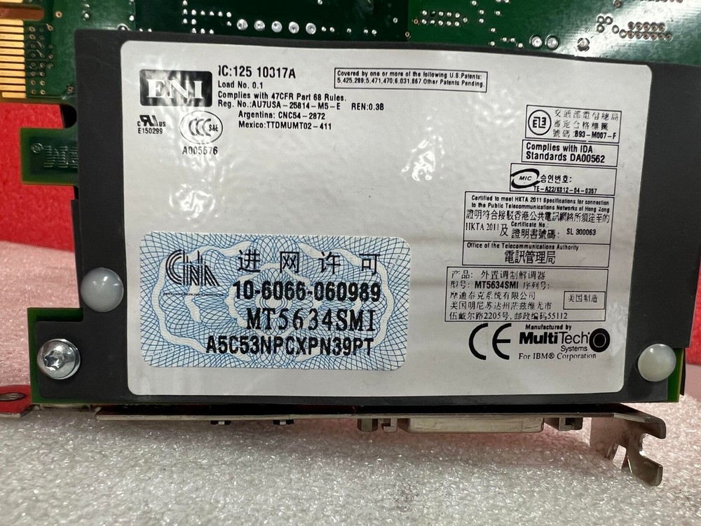 MultiTech ENI MT5634SMI Modem Card