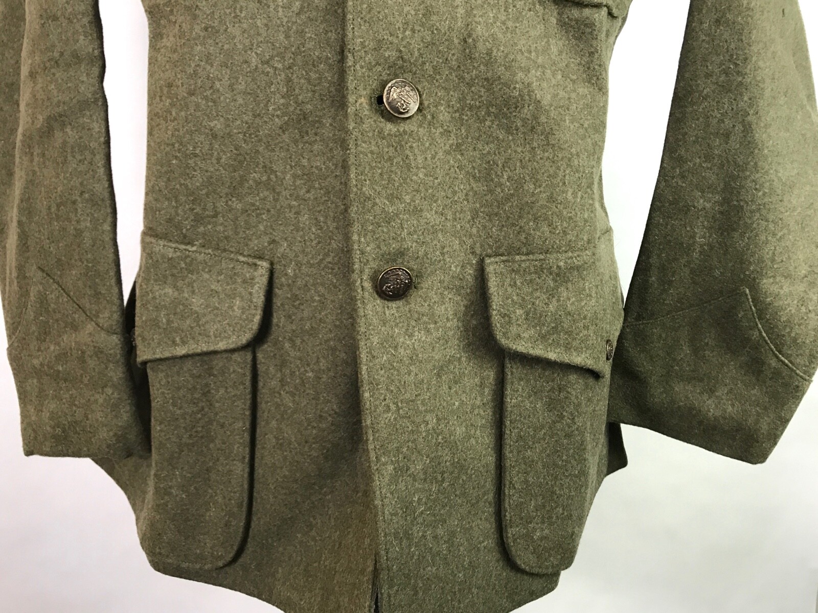 WWI US USMC MARINE P1917 WOOL COMBAT FIELD TUNIC- SIZE 3XLARGE 52R