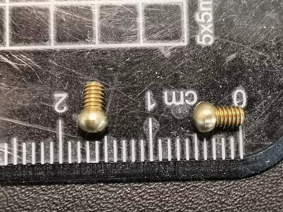 Two Brass Shotgun Front Bead .130" Universal Fit 3-56 Thread #2