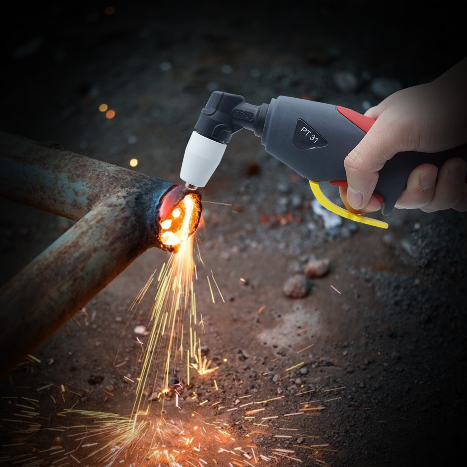 Plasma Cutter Consumables Kit Electrode Tips Nozzle Extended Shroud Shield Cup